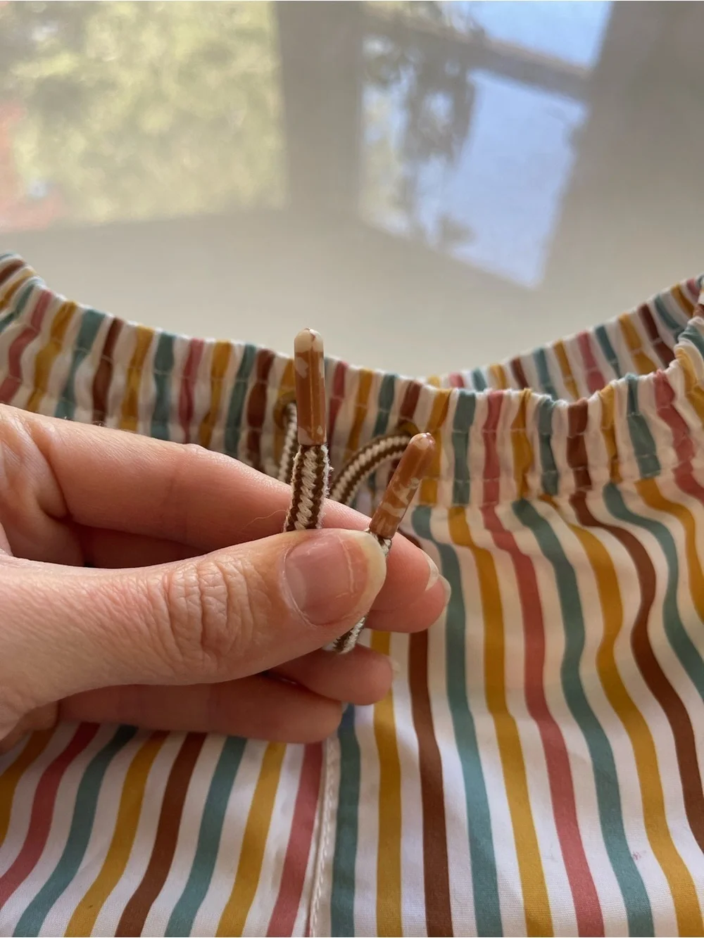 Zara Toddler Multi Stripe Swim Trunks - 18/24 M